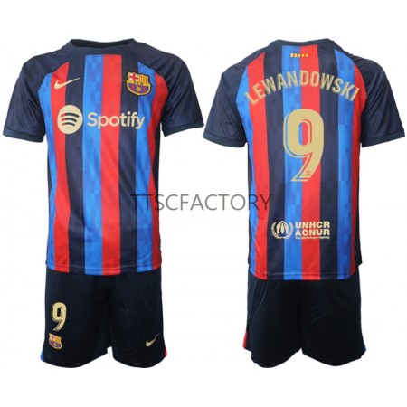 Billiga Fotbollströjor FC Barcelona Robert Lewandowski 9 Barn Hemma tröja 2022/23 Kortärmad